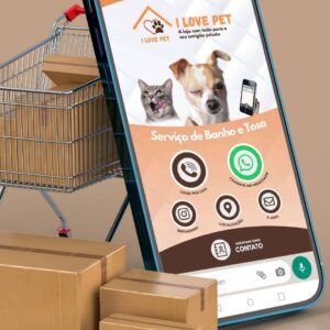 E-card Empresarial – Lojas de Pet Shop